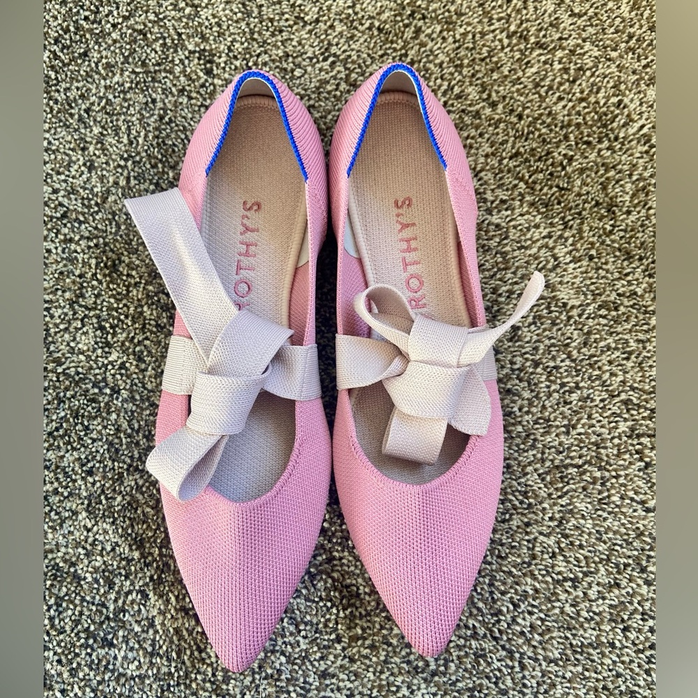 Rothy’s Rosebud Mary Jane Flats Size 10